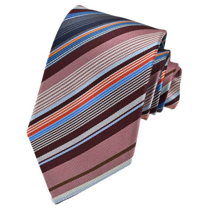 PAUL SMITH ポール スミス ネクタイ 8CM M1A-0TIEX-FLUX58-20 マルチピンク