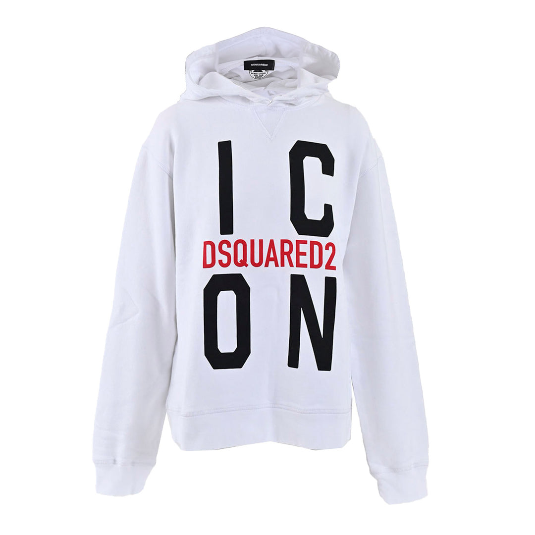 DSQUARED2 ディースクエアード パーカー S80GU0038 S25042100 Icon Hooded Sweatshirt 100 ホワイト レディース