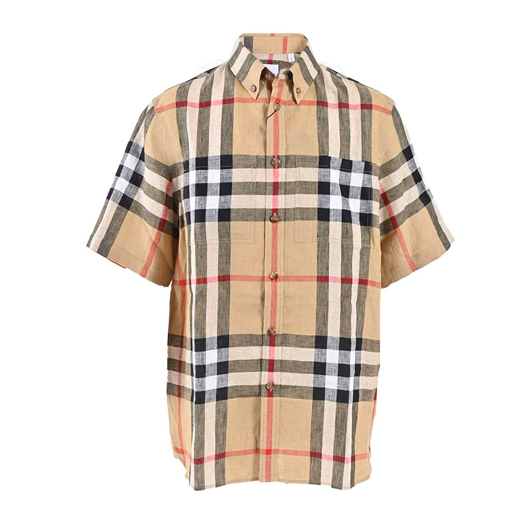 バーバリー BURBERRY 半袖シャツ 8051073 A7028 ベージュ 2022SS メンズ
