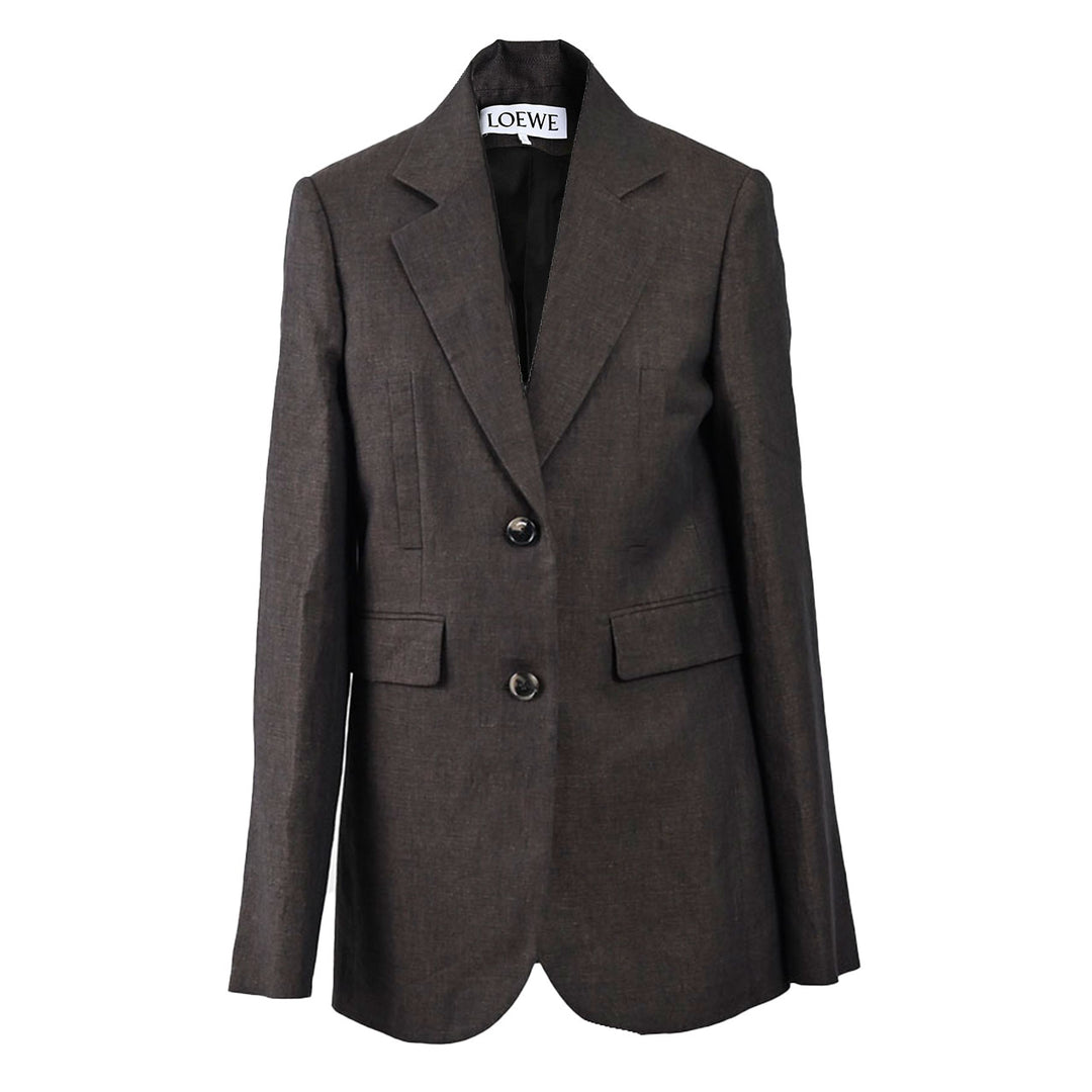 ロエベ LOEWE ジャケット TAILORED JACKET S540Y03XA2 3110 ブラウン 2024年春夏 レディース