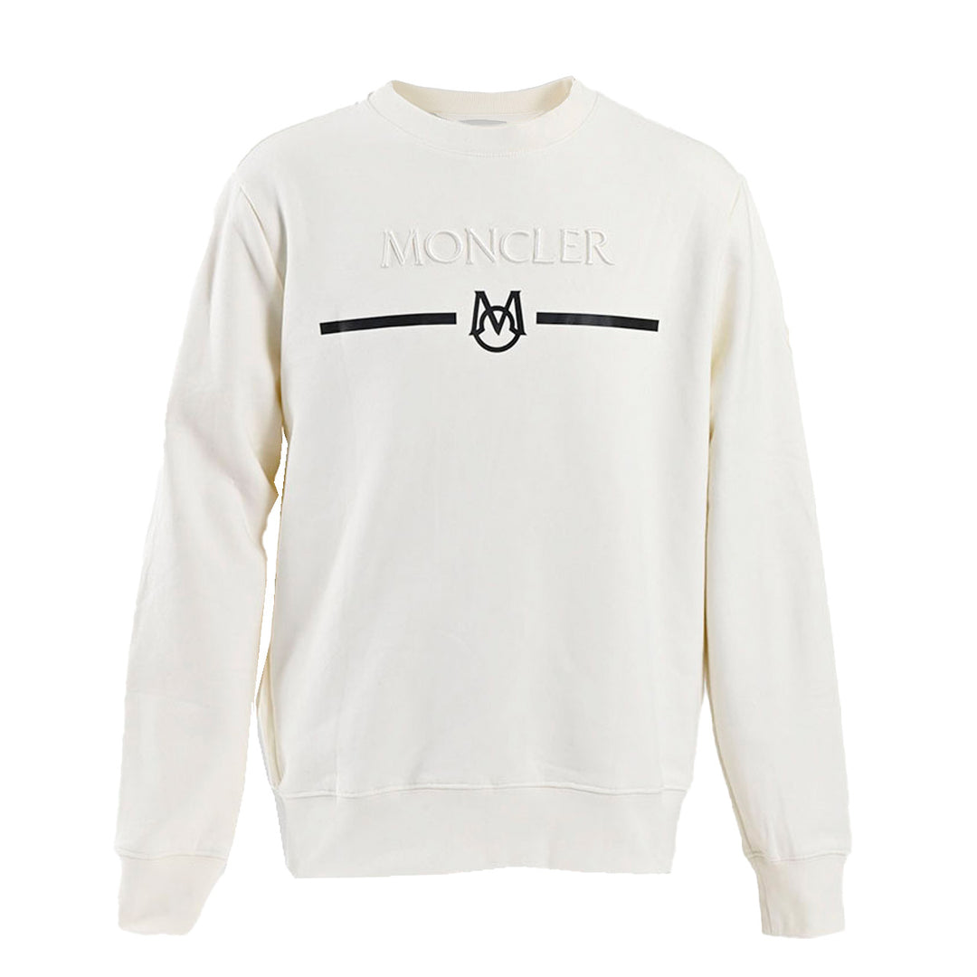 モンクレール MONCLER トレーナー 8G000 04 899WC 032 ホワイト 2024年春夏 メンズ