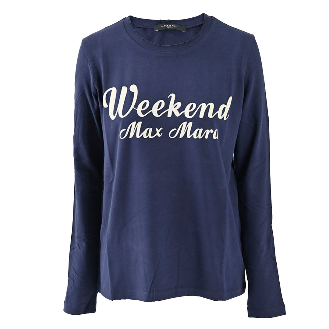 ウィークエンド マックスマーラ WEEKEND MAXMARA クルーネック長袖Tシャツ QUINOA 59460226 004 ネイビー 2024年秋冬 レディース