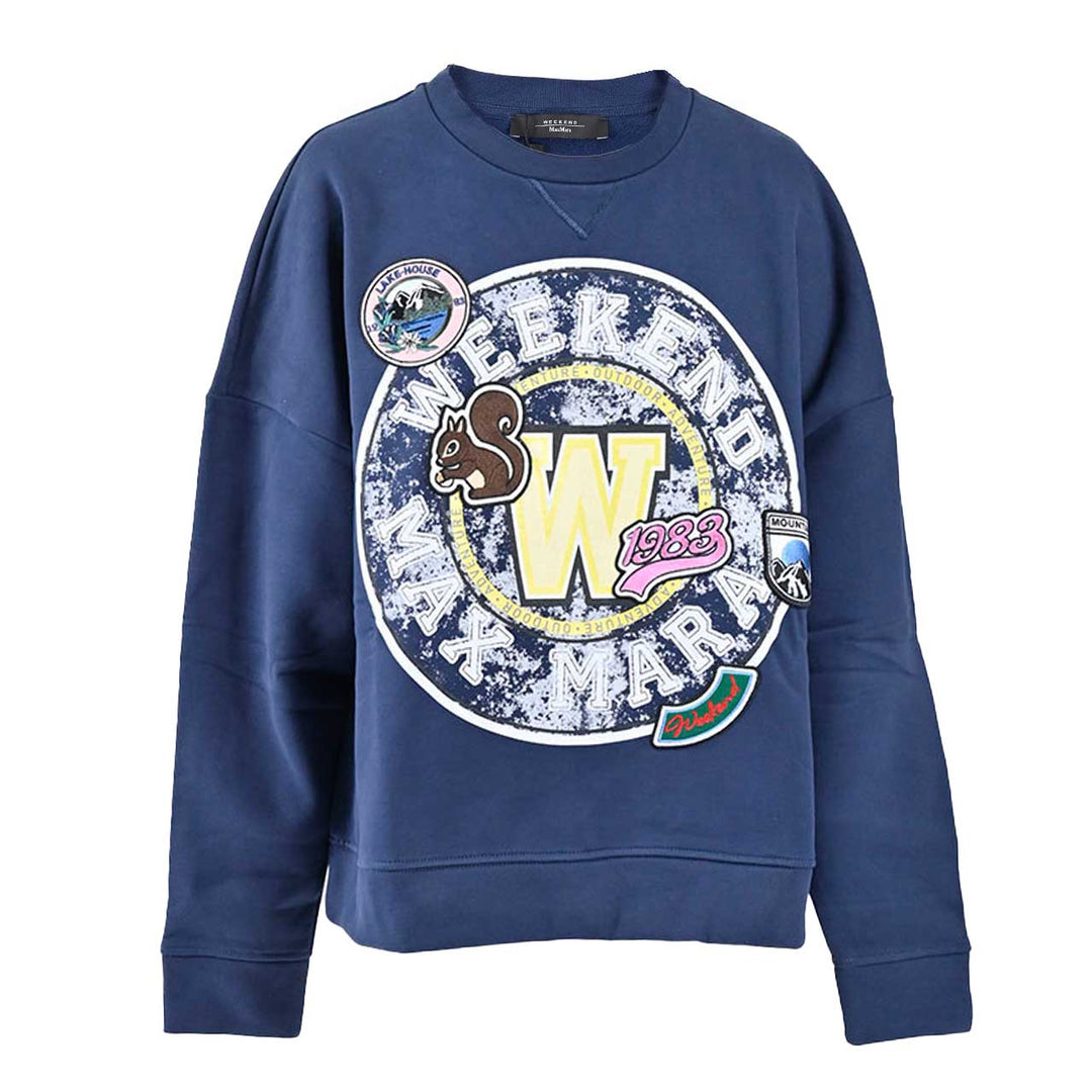 ウィークエンド マックスマーラ WEEKEND MAXMARA トレーナー MEDEA 59260226 001 ブルー 2024AW レディース