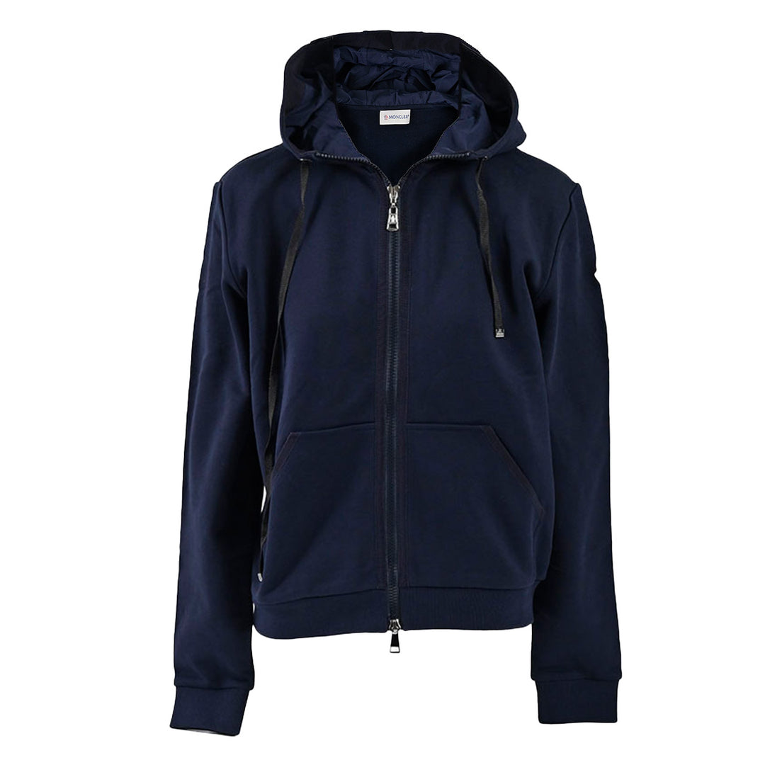 モンクレール MONCLER ジップアップパーカー 8401000 80451 773 ネイビー レディース