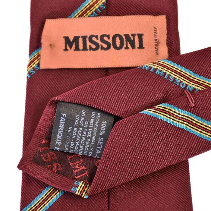 ミッソーニ ネクタイ MISSONI U6640 0001 レッド