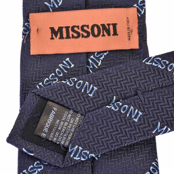 ミッソーニ ネクタイ MISSONI U6651 0001 ネイビー