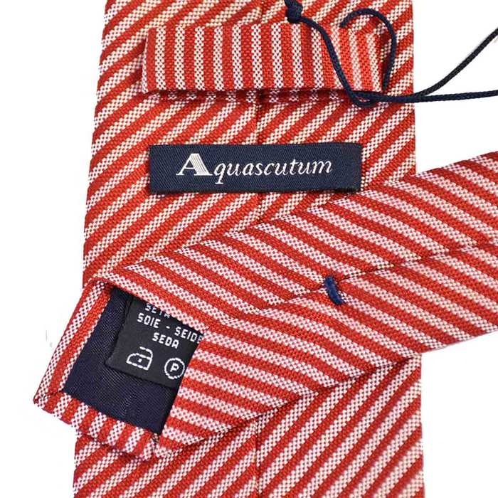 アクアスキュータム ネクタイ AQUASCUTUM 534 5 レッド