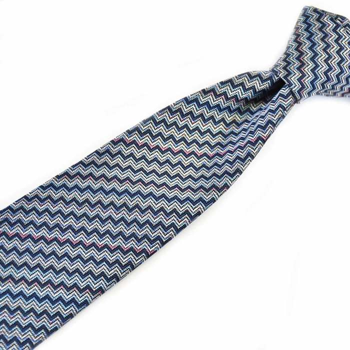 ミッソーニ ネクタイ MISSONI U6872 0004 ブルー