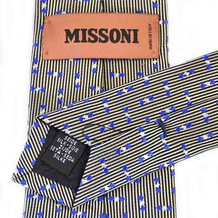 ミッソーニ ネクタイ MISSONI U6873 0004 グレー