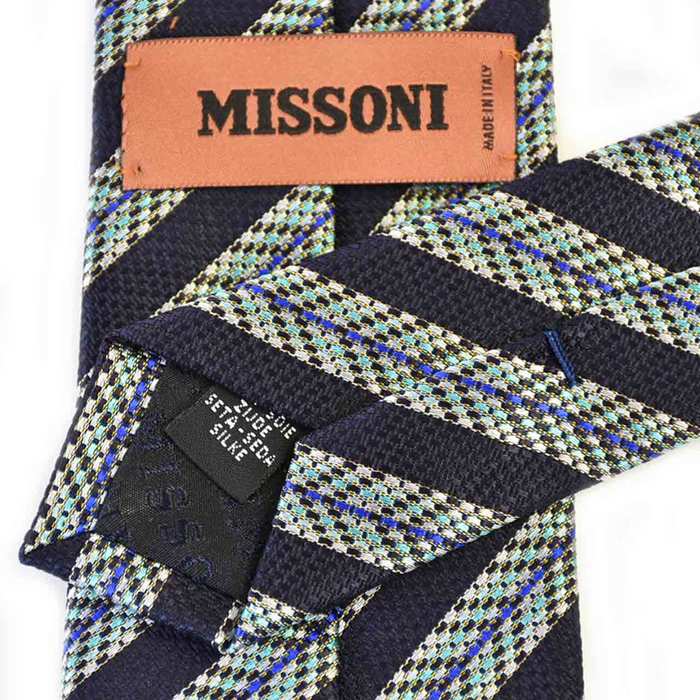 ミッソーニ ネクタイ MISSONI U6874 0002 ネイビー