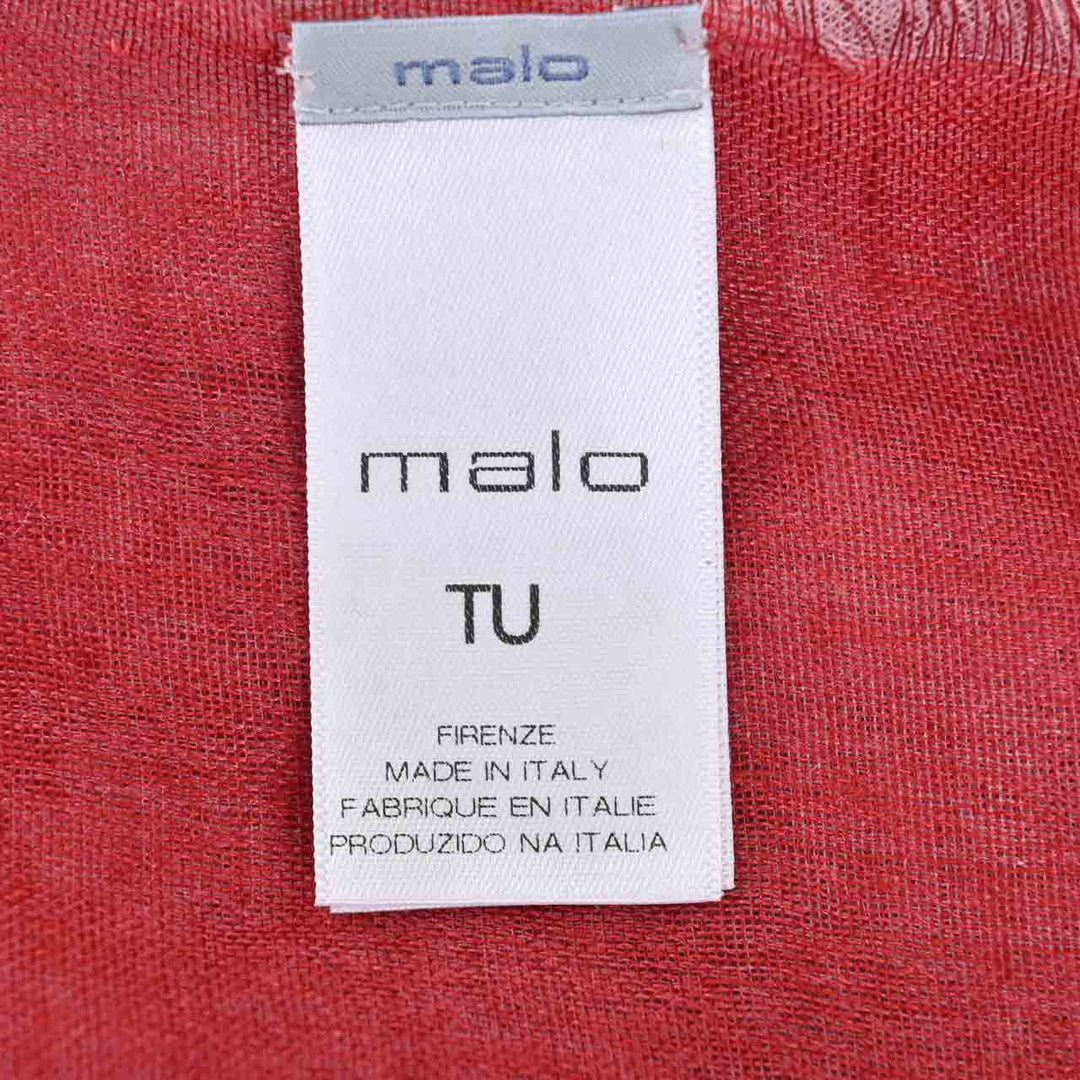マーロ MALO スカーフ DTW170 T8F12 C EI478 レッド