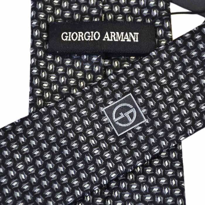 ジョルジオ アルマーニ ネクタイ ８.０CM GIORGIO ARMANI OP939 00020 ブラック