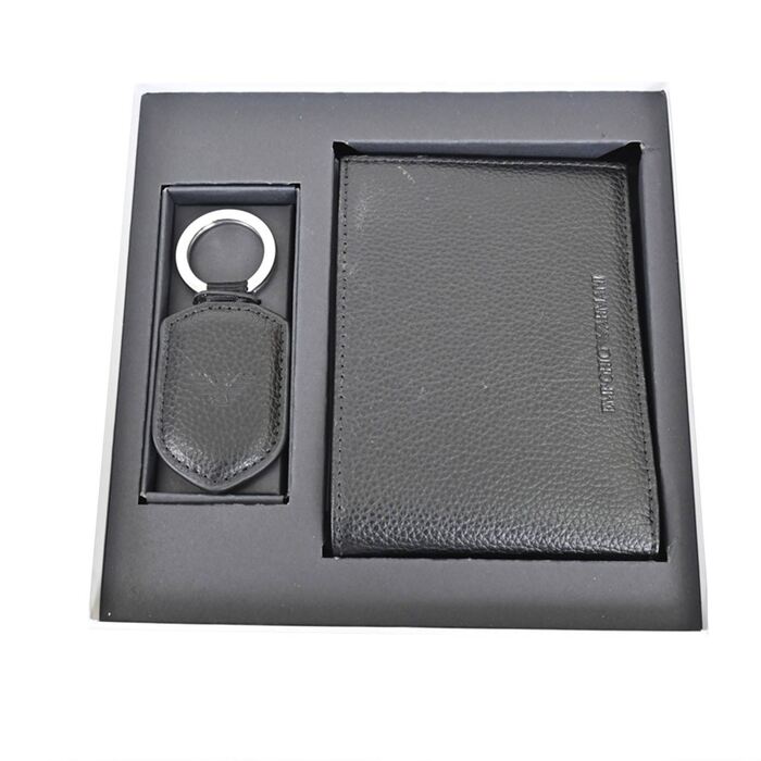エンポリオアルマーニ 折財布 キーリングセット EMPORIO ARMANI Y4R222 YEW1E81072 ブラック