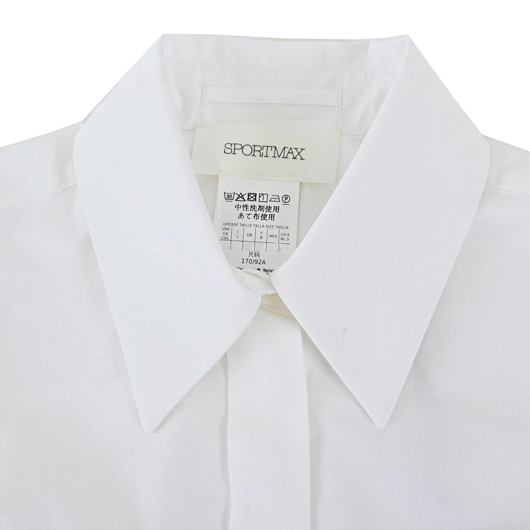 スポーツマックス SPORTMAX ブラウス FOSTER 219601166 001 ホワイト 2021AW