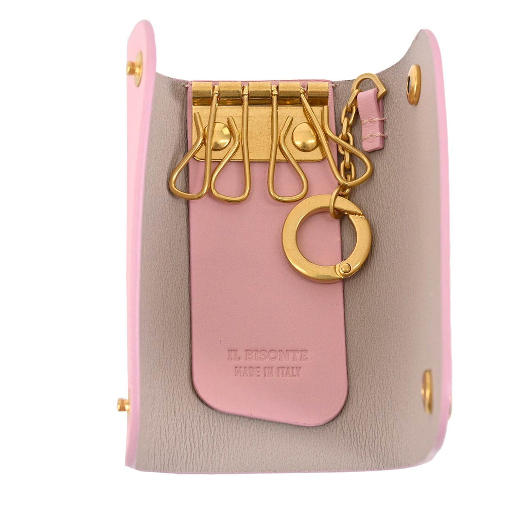 イル ビゾンテ IL BISONTE キーケース SKH115 PK170H Rosa Pallido ピンク 2022SS メンズ レディース