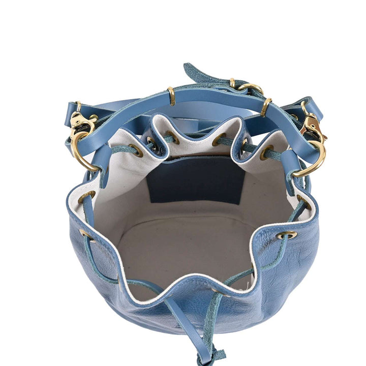 イルビゾンテ IL BISONTE ショルダーバッグ BBU001 PV0001 316B ブルー 2022AW レディース