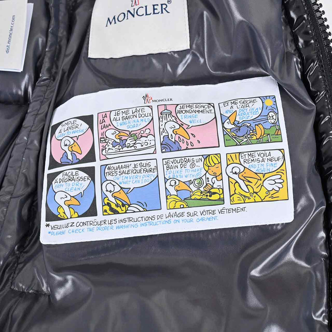 モンクレール MONCLER ダウンベスト BORMES 999 ブラック メンズ