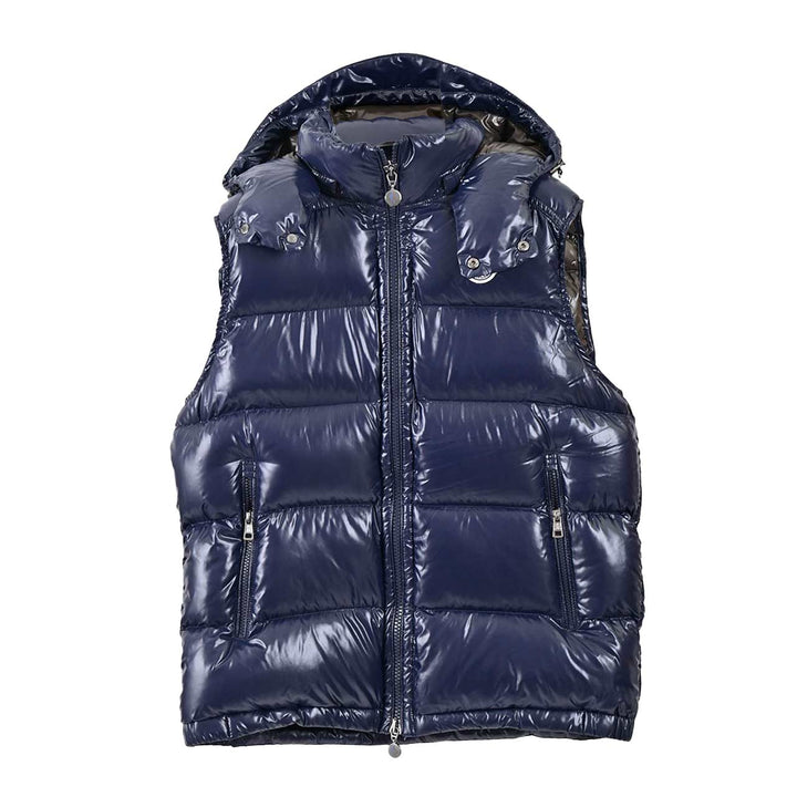 モンクレール MONCLER ダウンベスト BORMES 742 ネイビー  メンズ