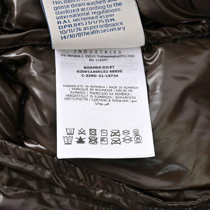 モンクレール MONCLER ダウンベスト BORMES 742 ネイビー  メンズ