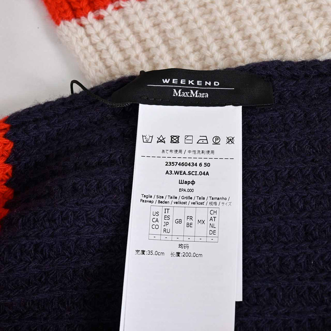 ウィークエンド マックスマーラ WEEKEND MAX MARA マフラー 57460434600 BARDIES 15 マルチ 2023AW レディース