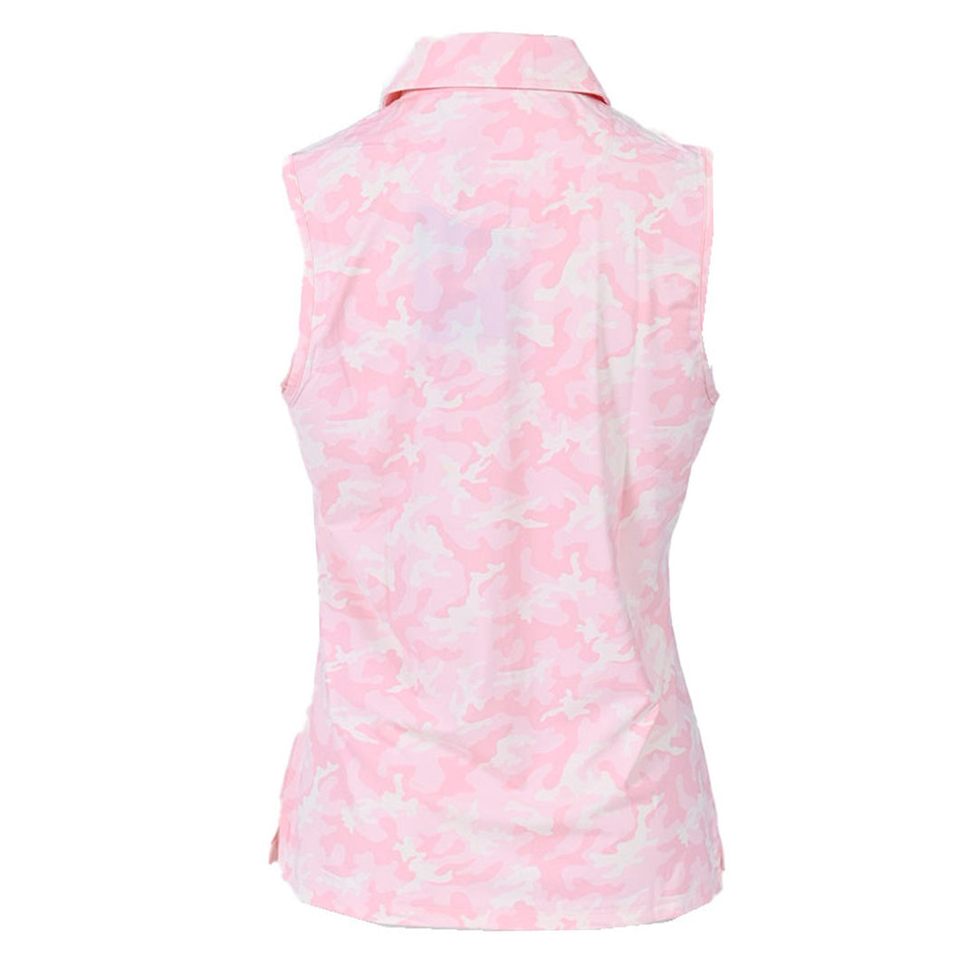 ジーフォア G FORE ポロシャツ PINK CAMO COOLING G4LF23K861D CAMEO ピンク 2023年秋冬 レディース