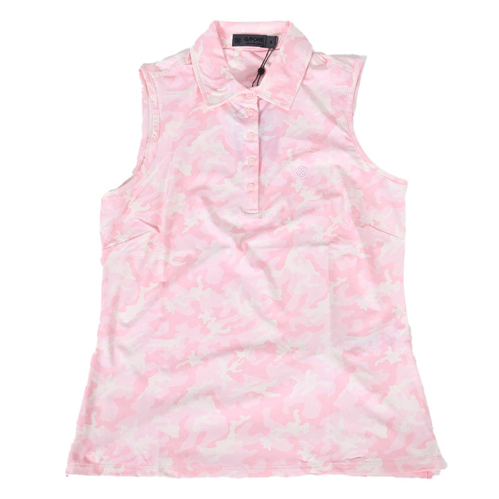 ジーフォア G FORE ポロシャツ PINK CAMO COOLING G4LF23K861D CAMEO ピンク 2023年秋冬 レディース