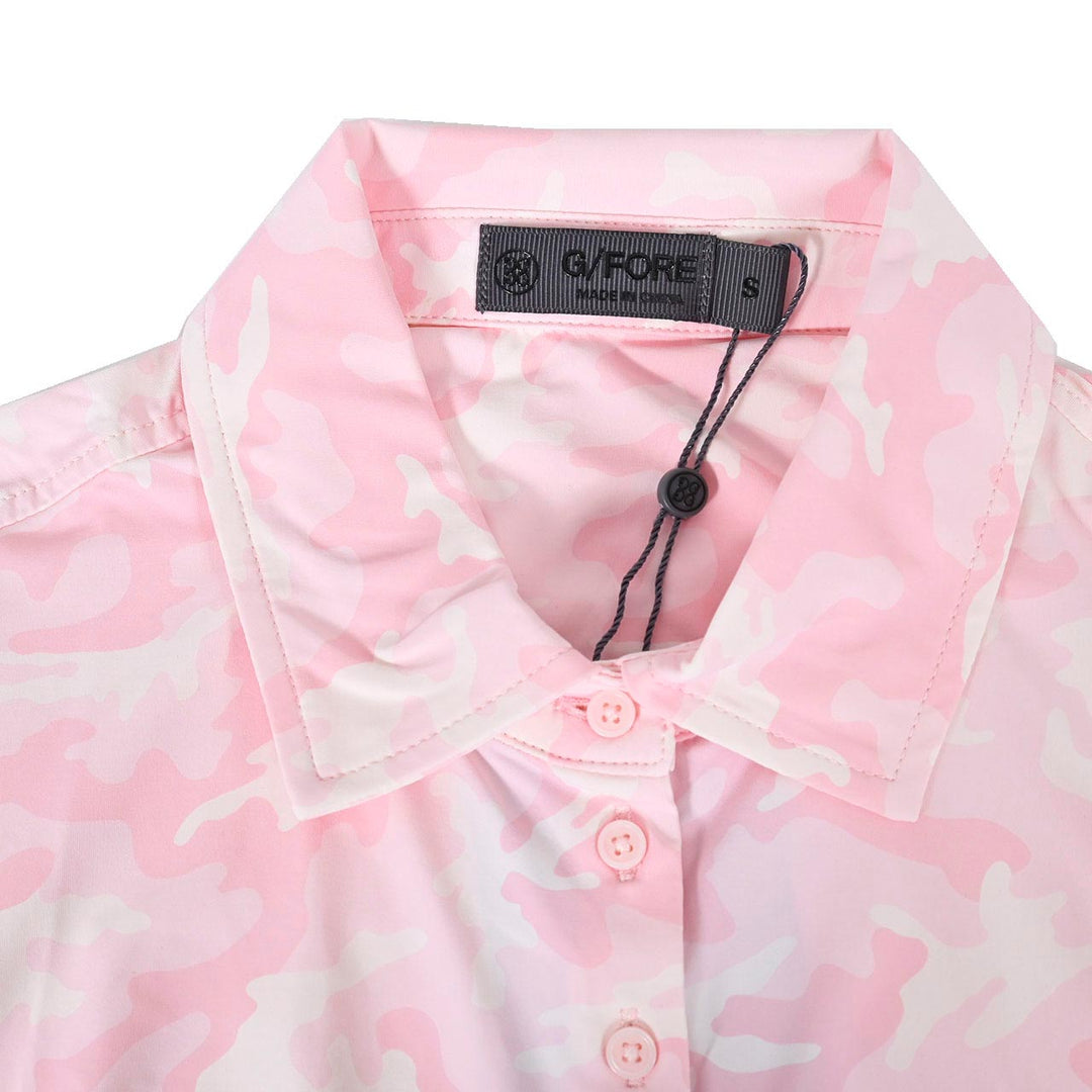 ジーフォア G FORE ポロシャツ PINK CAMO COOLING G4LF23K861D CAMEO ピンク 2023年秋冬 レディース