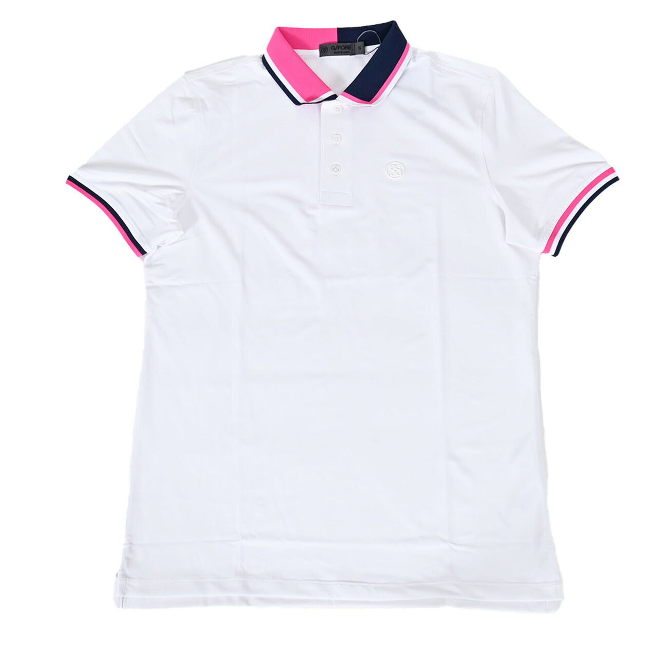 G/FORE ホワイト ポロシャツ ゴルフウェア メンズ 新品 G/FORE ジーフォア 半袖ポロシャツ (M)(L)(LL) メンズ ゴルフ