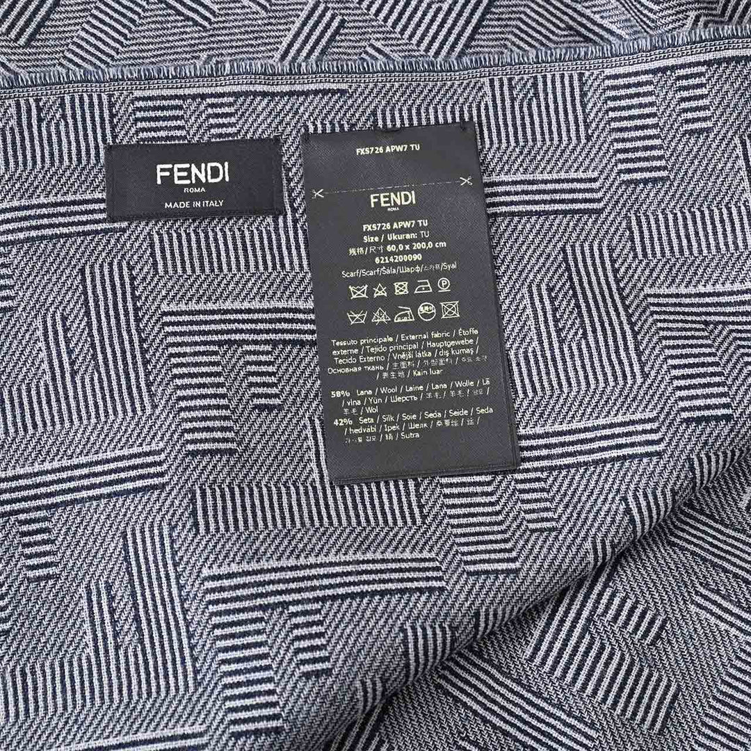 フェンディ FENDI ストール FXS726 APW7 F0QA2 グレー 2023年秋冬 メンズ レディース
