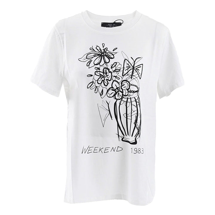 ウィークエンド マックスマーラ WEEKEND MAXMARA Tシャツ NERVI 59710516 004 ホワイト 2024SS レディース
