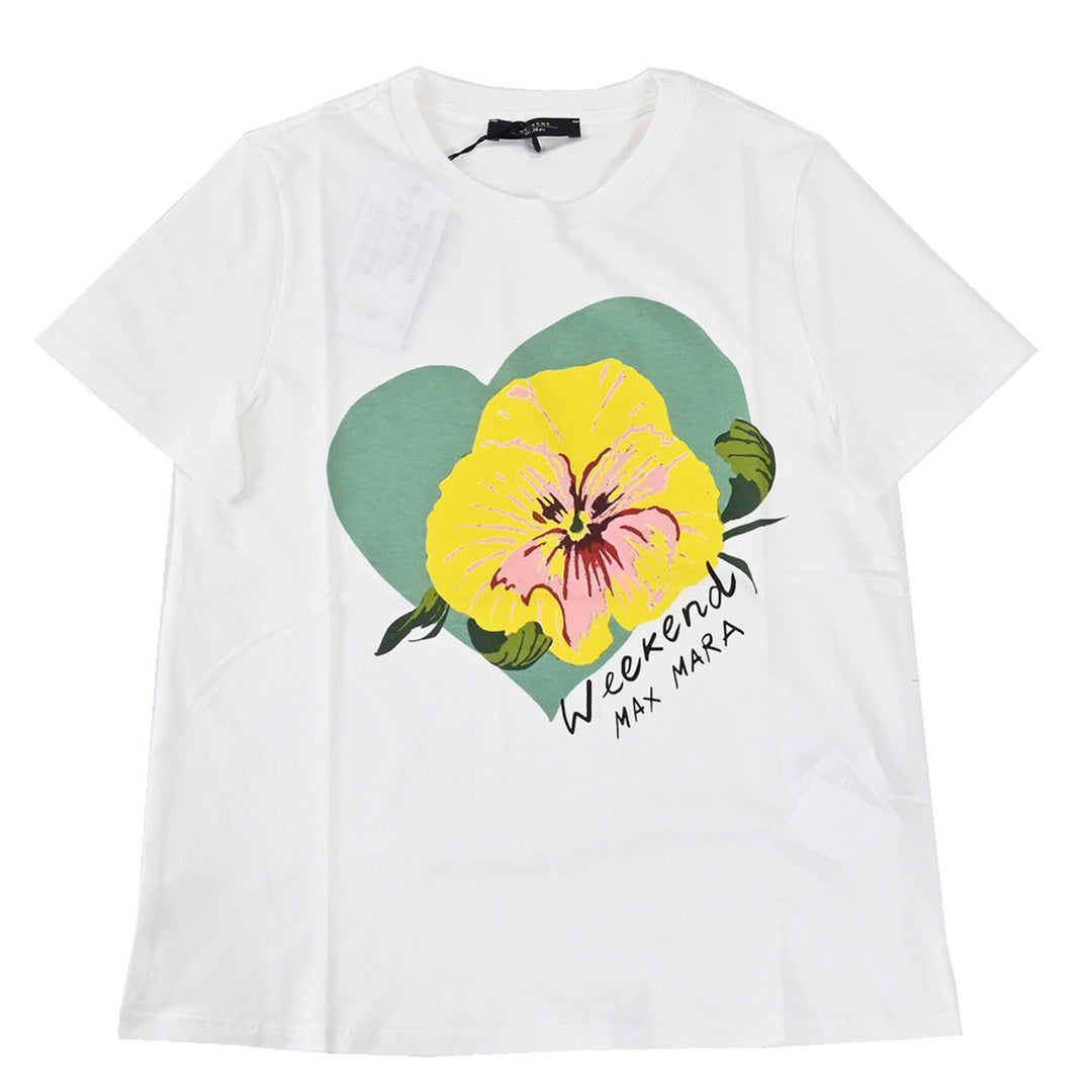 ウィークエンド マックスマーラ WEEKEND MAXMARA Tシャツ YEN 59710526 010 ホワイト 2024年春夏 レディース