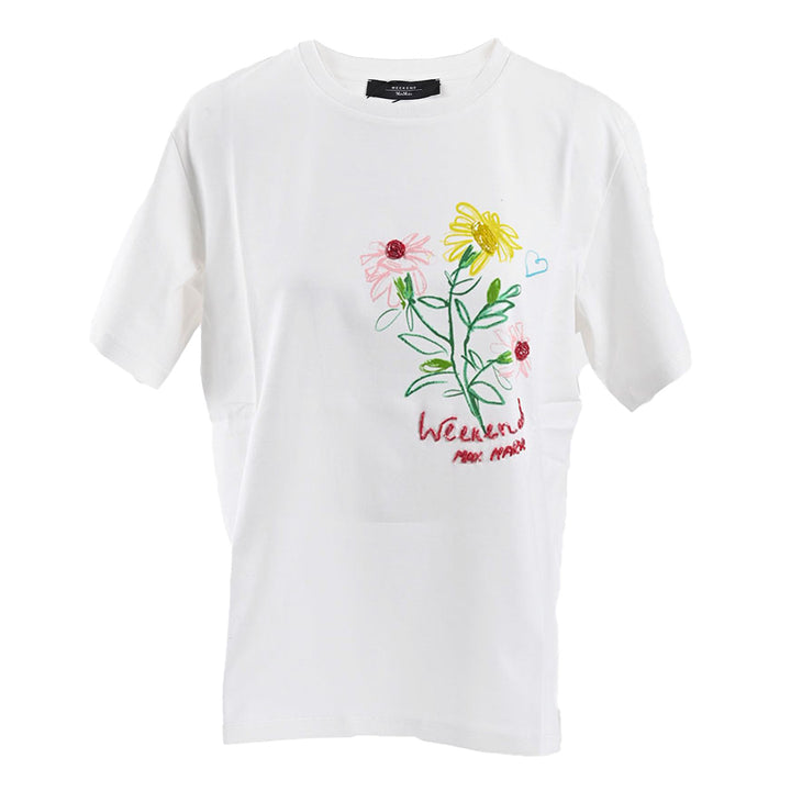 ウィークエンド マックスマーラ WEEKEND MAXMARA Tシャツ BASSANO 59710626 002 ホワイト 2024SS レディース