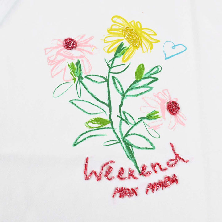 ウィークエンド マックスマーラ WEEKEND MAXMARA Tシャツ BASSANO 59710626 002 ホワイト 2024SS レディース