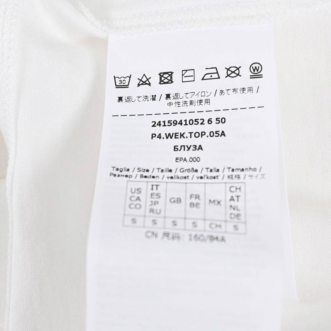 ウィークエンド マックスマーラ WEEKEND MAXMARA Tシャツ VELLO 59410526 001 ホワイト 2024SS レディース