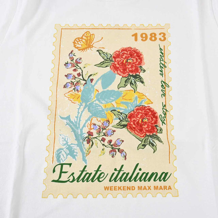 ウィークエンド マックスマーラ WEEKEND MAXMARA Tシャツ ZIRLO 59760316 001 ホワイト 2024年秋冬 レディース