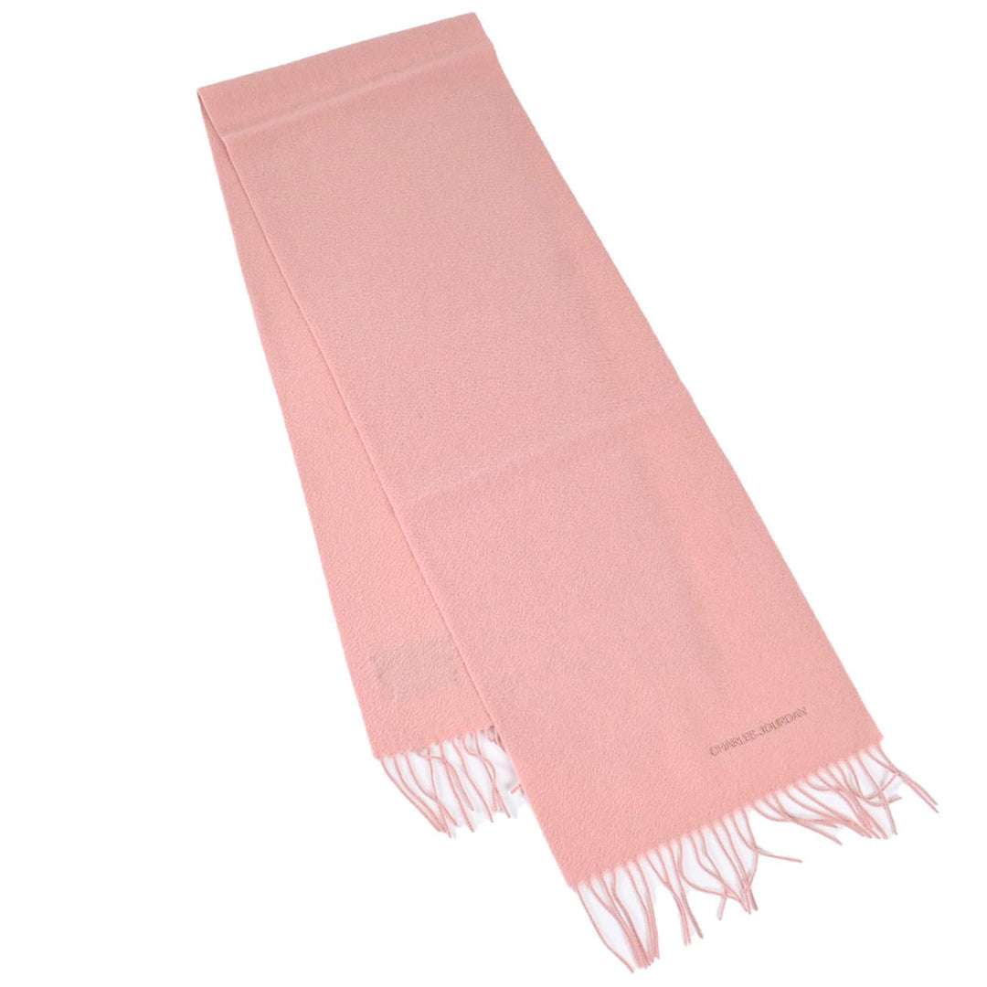 シャルル ジョルダン CHARLES JOURDAN マフラー R9905 100% CASHMERE SOLID 19 ピンク  メンズ レディース