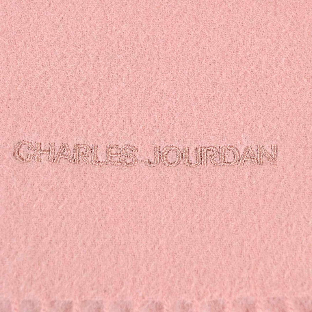 シャルル ジョルダン CHARLES JOURDAN マフラー R9905 100% CASHMERE SOLID 19 ピンク  メンズ レディース