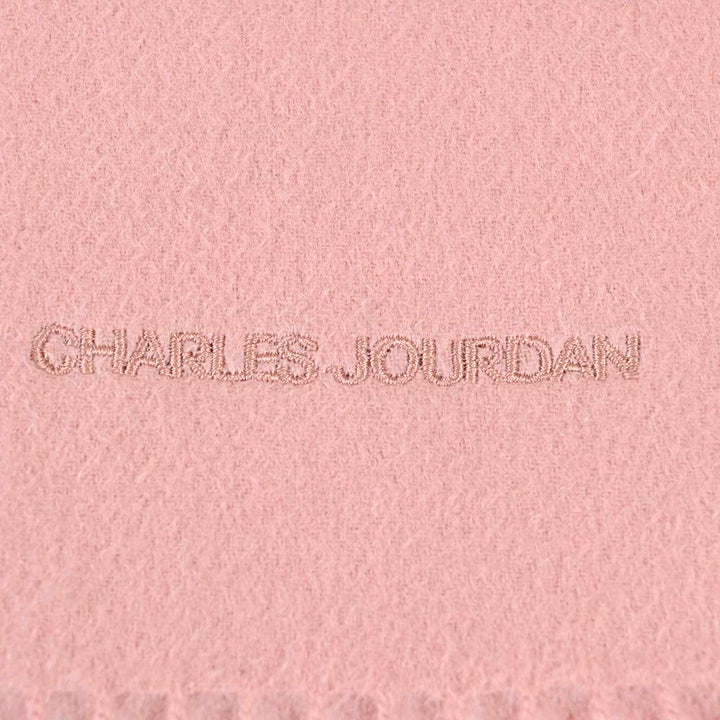 シャルル ジョルダン CHARLES JOURDAN マフラー R9905 100% CASHMERE SOLID 19 ピンク  メンズ レディース