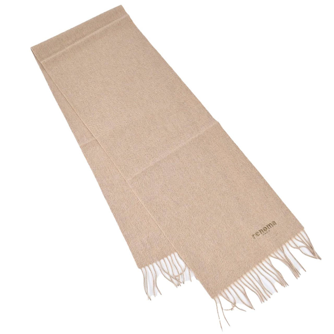 レノマ RENOMA マフラー R9912 PLAIN CASHMERE RBEWH ベージュ  メンズ レディース