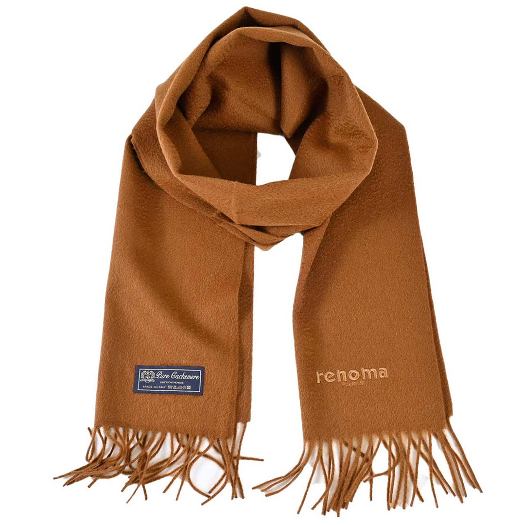 レノマ RENOMA マフラー R9912 PLAIN CASHMERE RCRM ブラウン  メンズ レディース