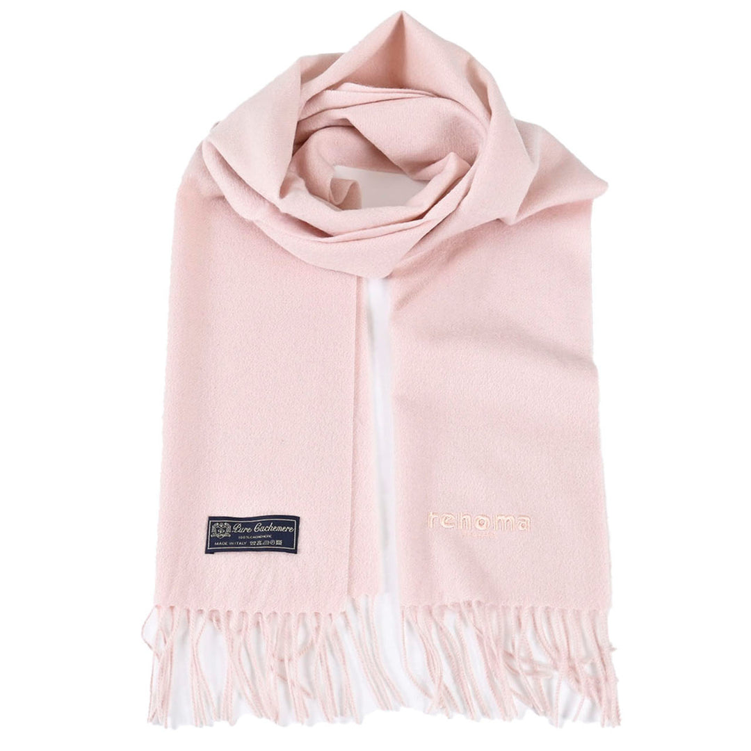 レノマ RENOMA マフラー R9912 PLAIN CASHMERE RLTP ピンク  メンズ レディース