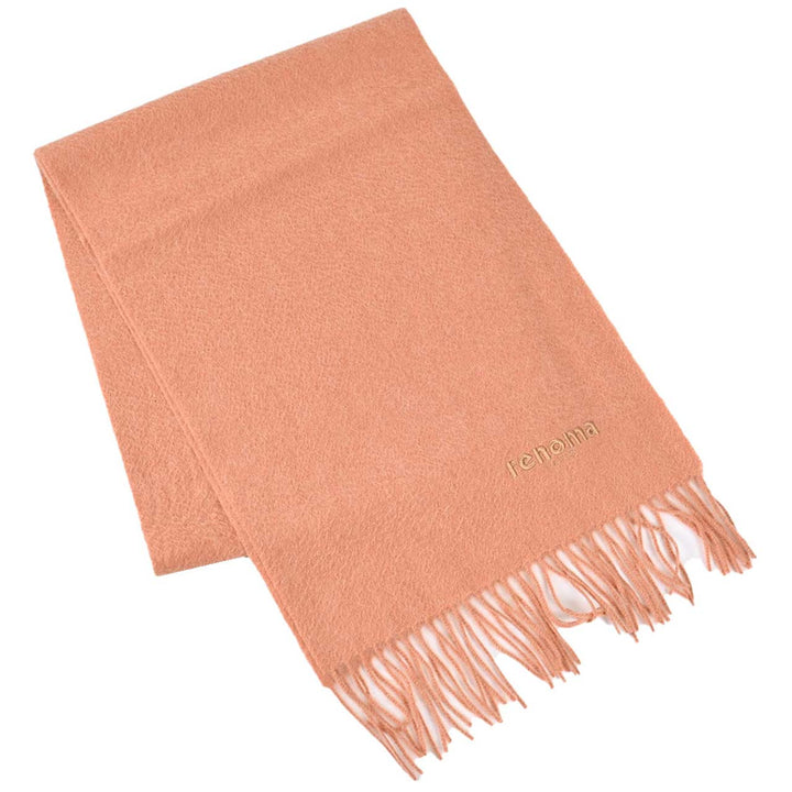 レノマ RENOMA マフラー R9912 PLAIN CASHMERE RMOR オレンジ  メンズ レディース