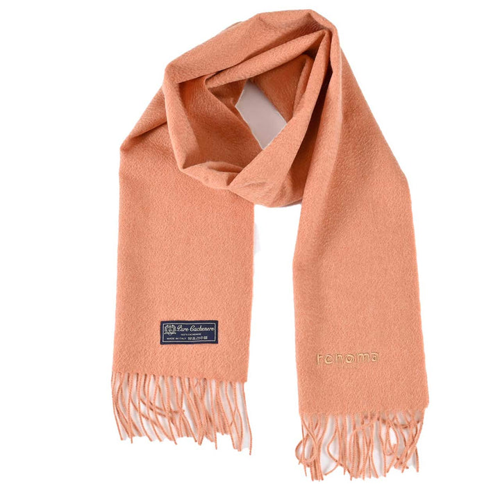 レノマ RENOMA マフラー R9912 PLAIN CASHMERE RMOR オレンジ  メンズ レディース