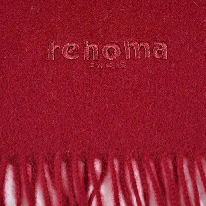 レノマ RENOMA マフラー R9912 PLAIN CASHMERE RWI レッド  メンズ レディース