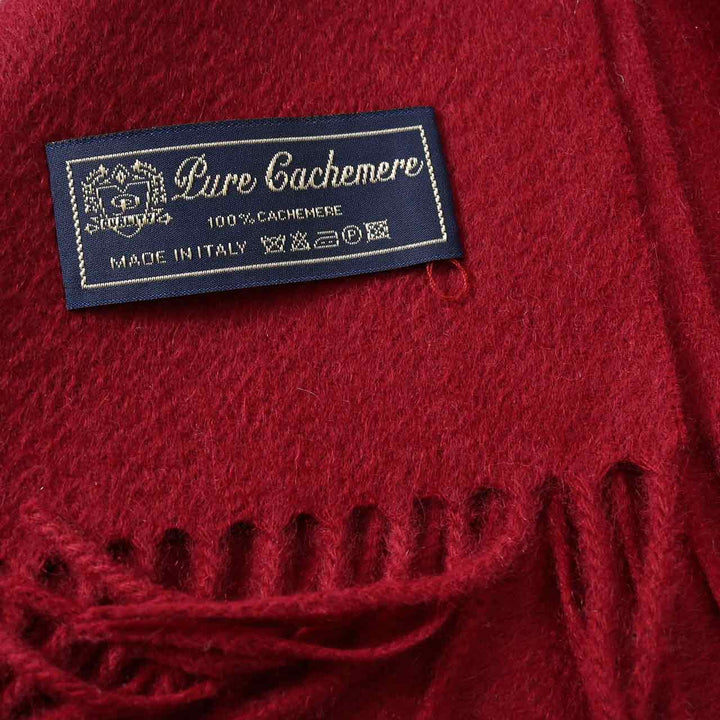 レノマ RENOMA マフラー R9912 PLAIN CASHMERE RWI レッド  メンズ レディース