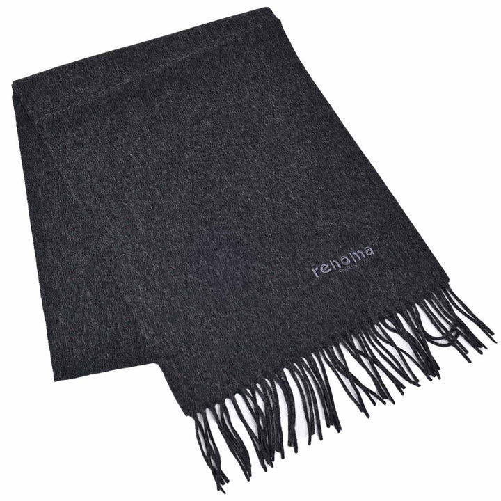レノマ RENOMA マフラー R9918 PLAIN CASHMERE RCHA グレー  メンズ レディース