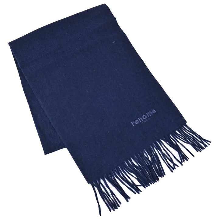 レノマ RENOMA マフラー R9918 PLAIN CASHMERE RNV ネイビー  メンズ レディース