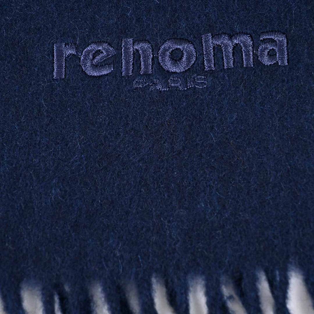 レノマ RENOMA マフラー R9918 PLAIN CASHMERE RNV ネイビー  メンズ レディース