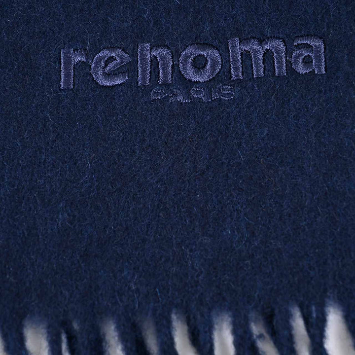 レノマ RENOMA マフラー R9918 PLAIN CASHMERE RNV ネイビー  メンズ レディース