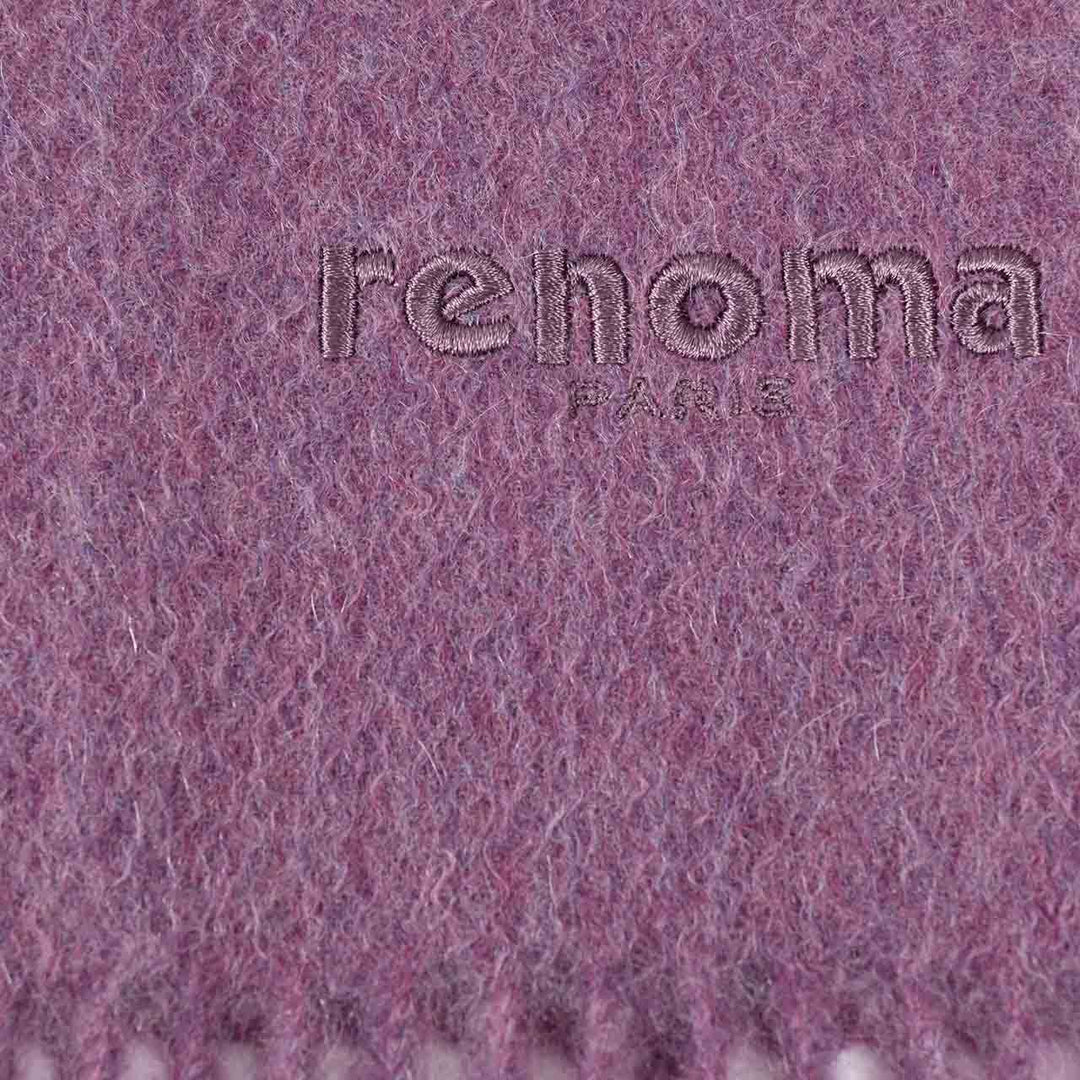 レノマ RENOMA マフラー R9918 PLAIN CASHMERE RPUR パープル  メンズ レディース